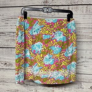 Key West Vintage Lion Print Skirt